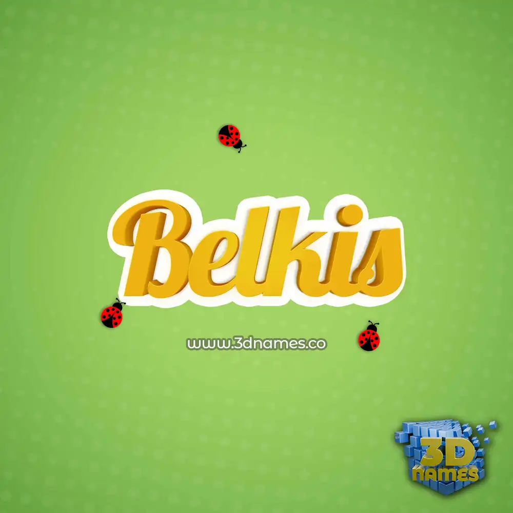 belkis in Ladybugs style - 3D name wallpaper