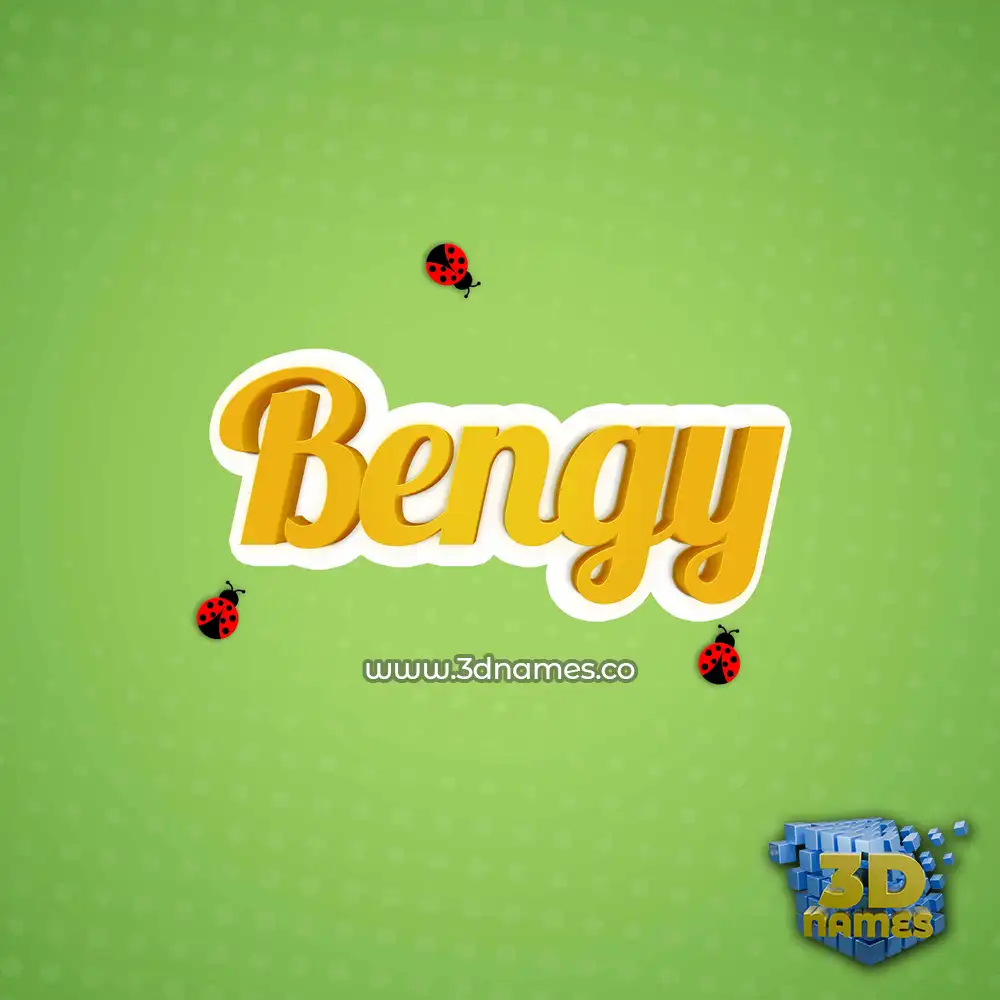 bengy in Ladybugs style - 3D name wallpaper