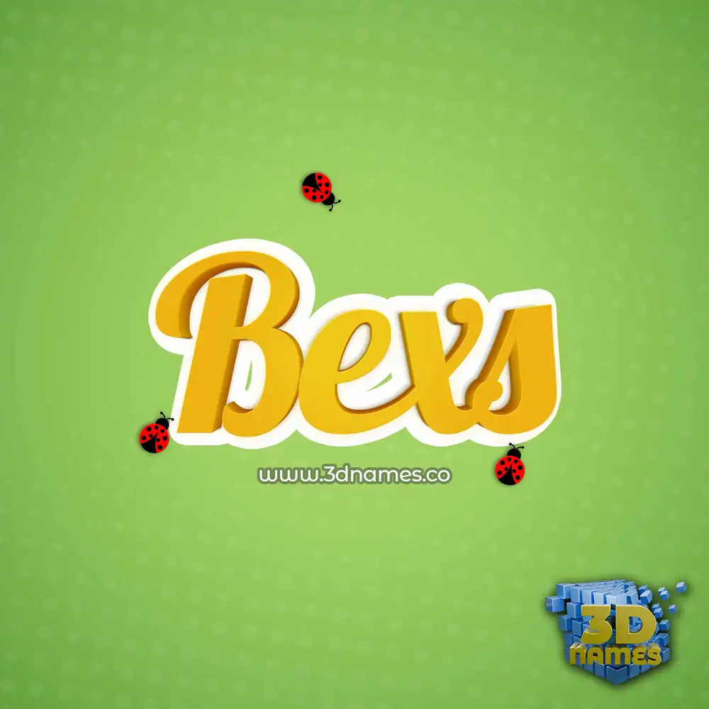bexs in Ladybugs style - 3D name wallpaper