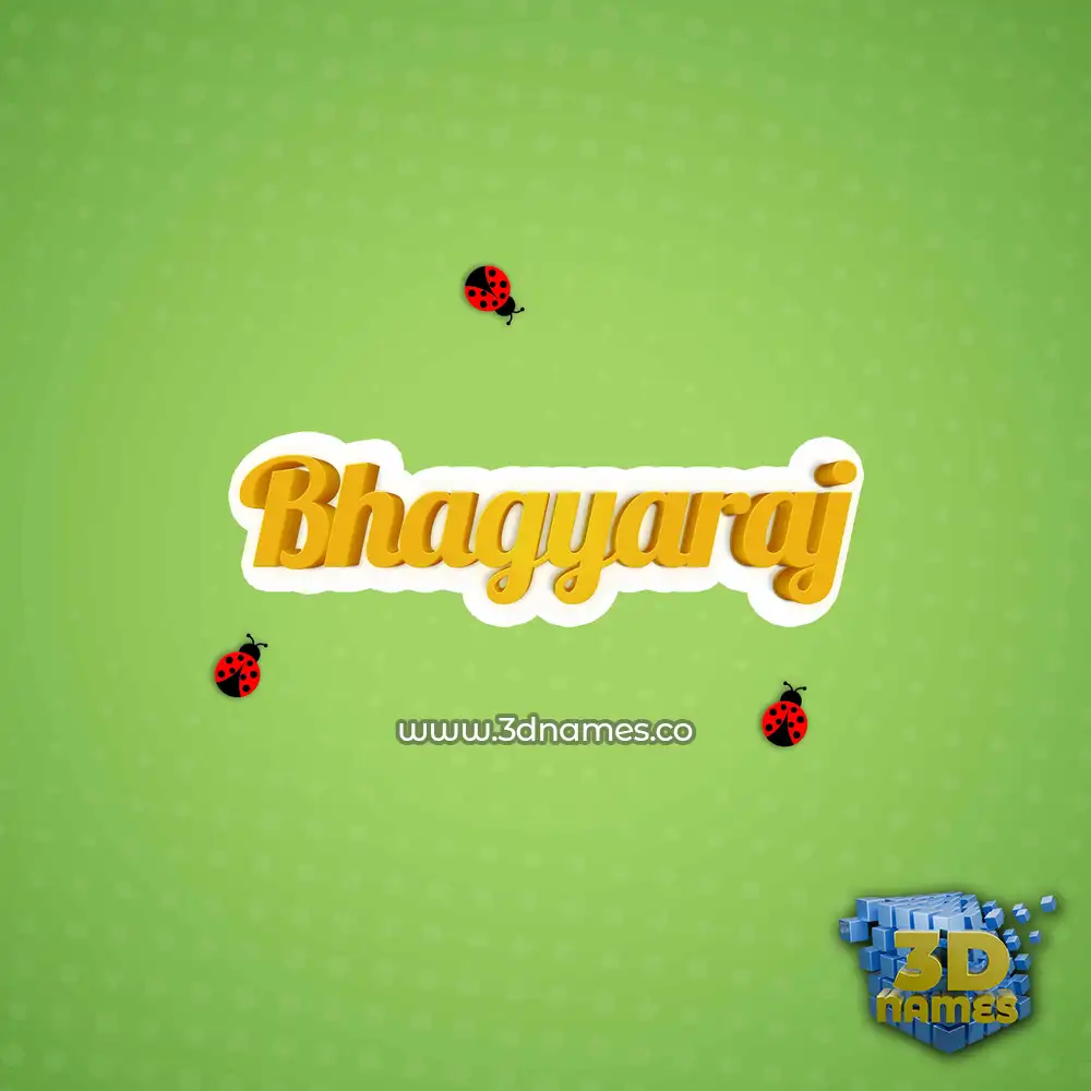 bhagyaraj in Ladybugs style - 3D name wallpaper