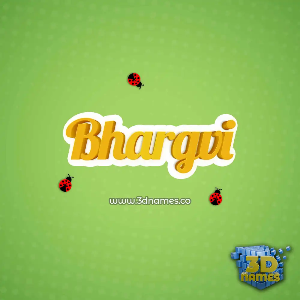 bhargvi in Ladybugs style - 3D name wallpaper
