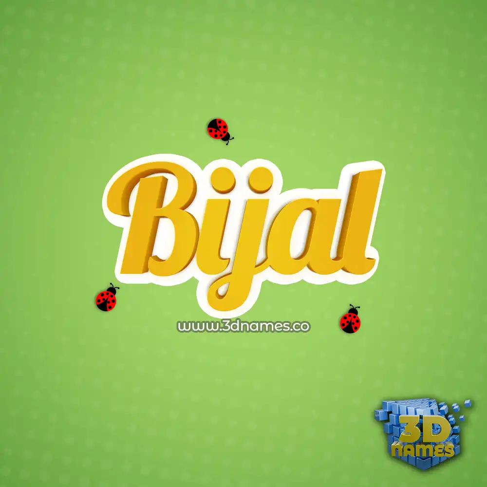 bijal in Ladybugs style - 3D name wallpaper