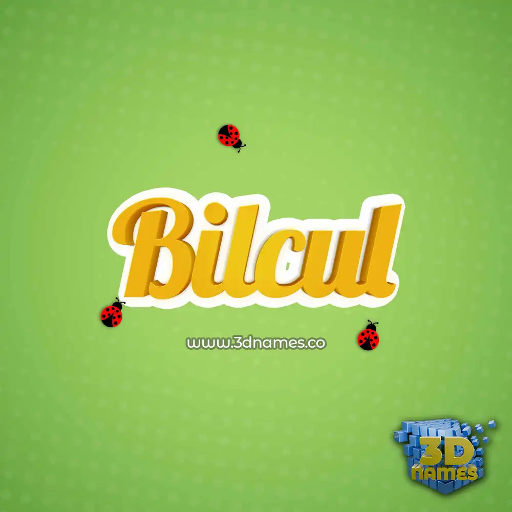 bilcul in Ladybugs style - 3D name wallpaper
