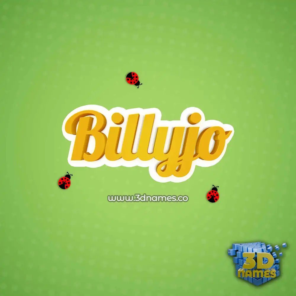 billyjo in Ladybugs style - 3D name wallpaper