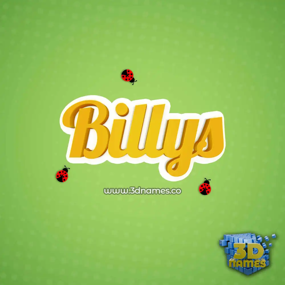 billys in Ladybugs style - 3D name wallpaper