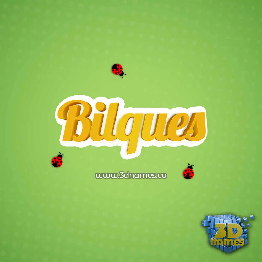 bilques in Ladybugs style - 3D name wallpaper