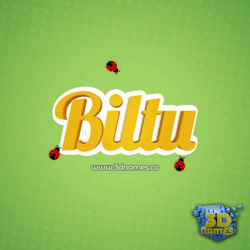 biltu in Ladybugs style - 3D name wallpaper