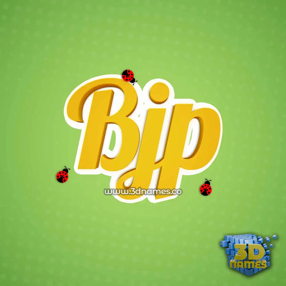 bjp in Ladybugs style - 3D name wallpaper