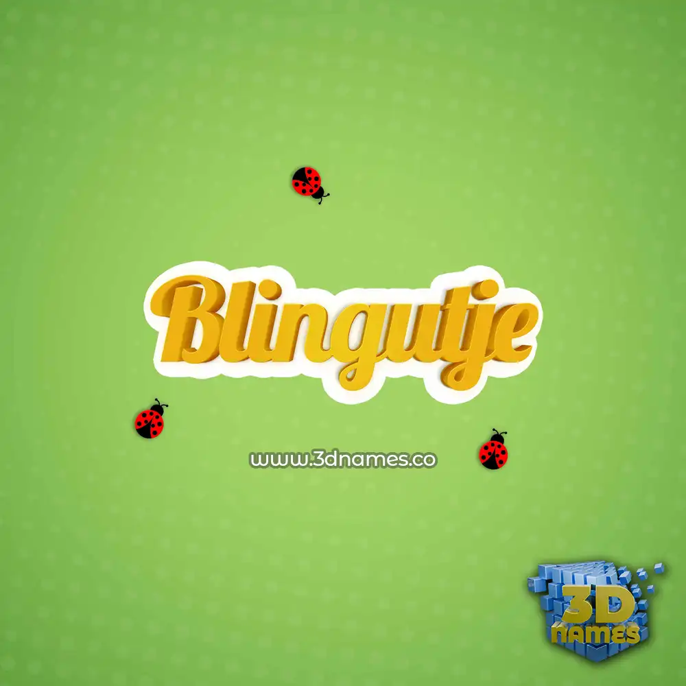 blingutje in Ladybugs style - 3D name wallpaper