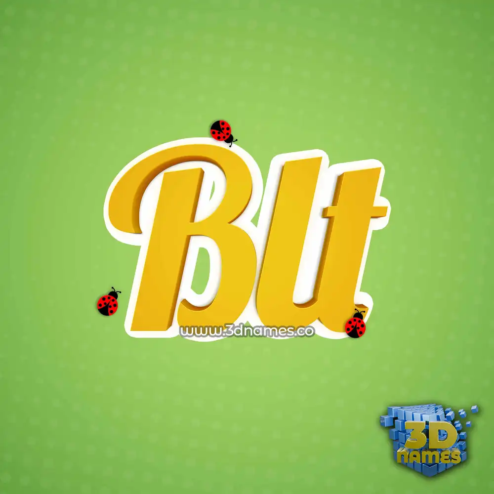 blt in Ladybugs style - 3D name wallpaper