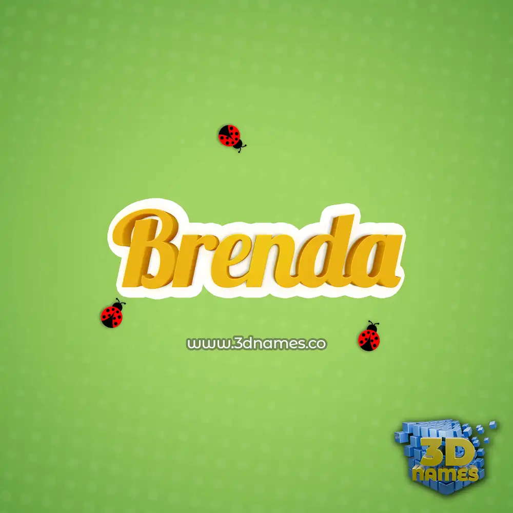 brenda in Ladybugs style - 3D name wallpaper
