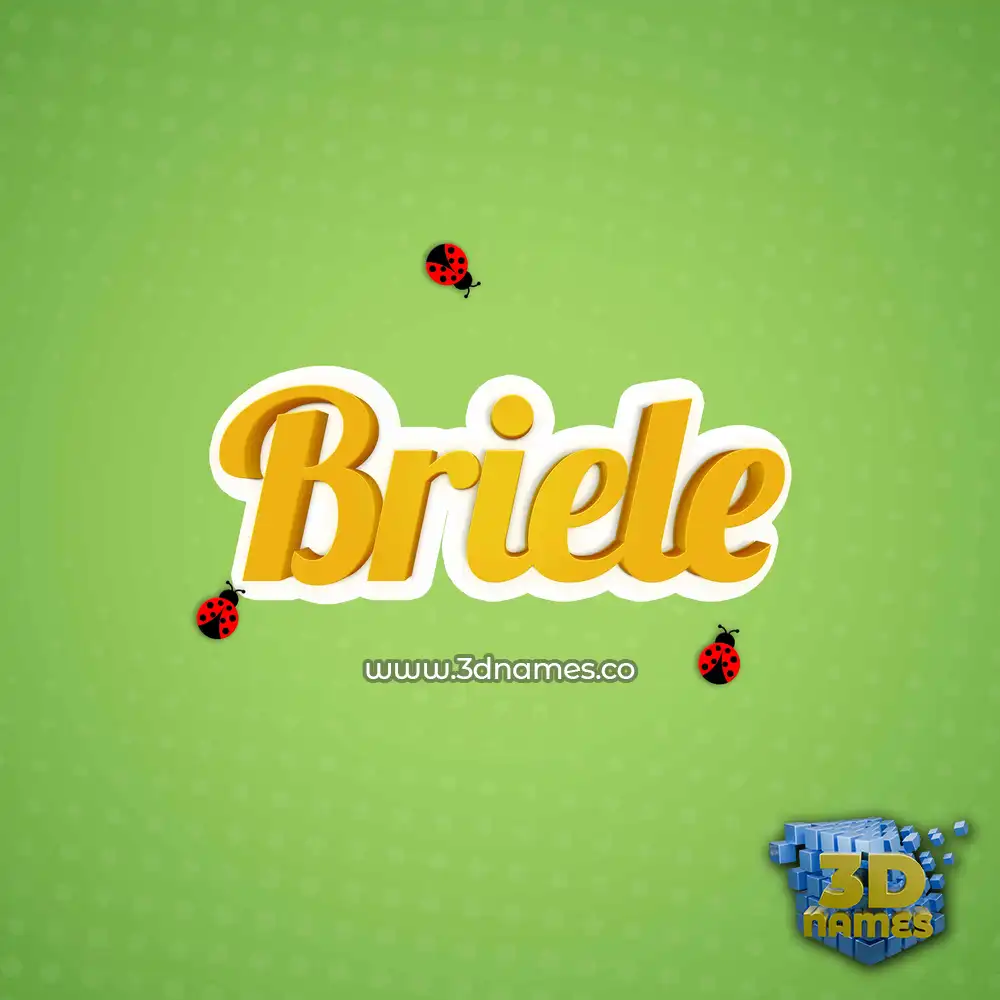 briele in Ladybugs style - 3D name wallpaper
