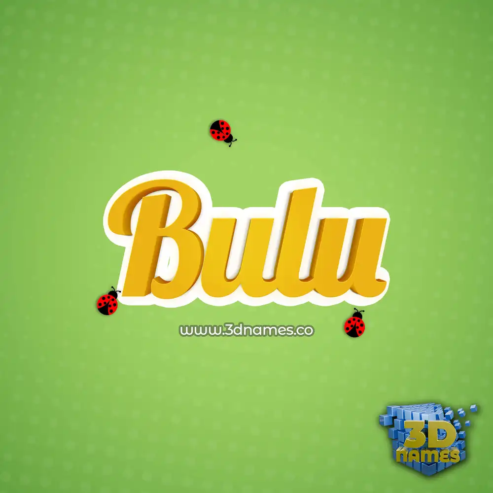 bulu in Ladybugs style - 3D name wallpaper