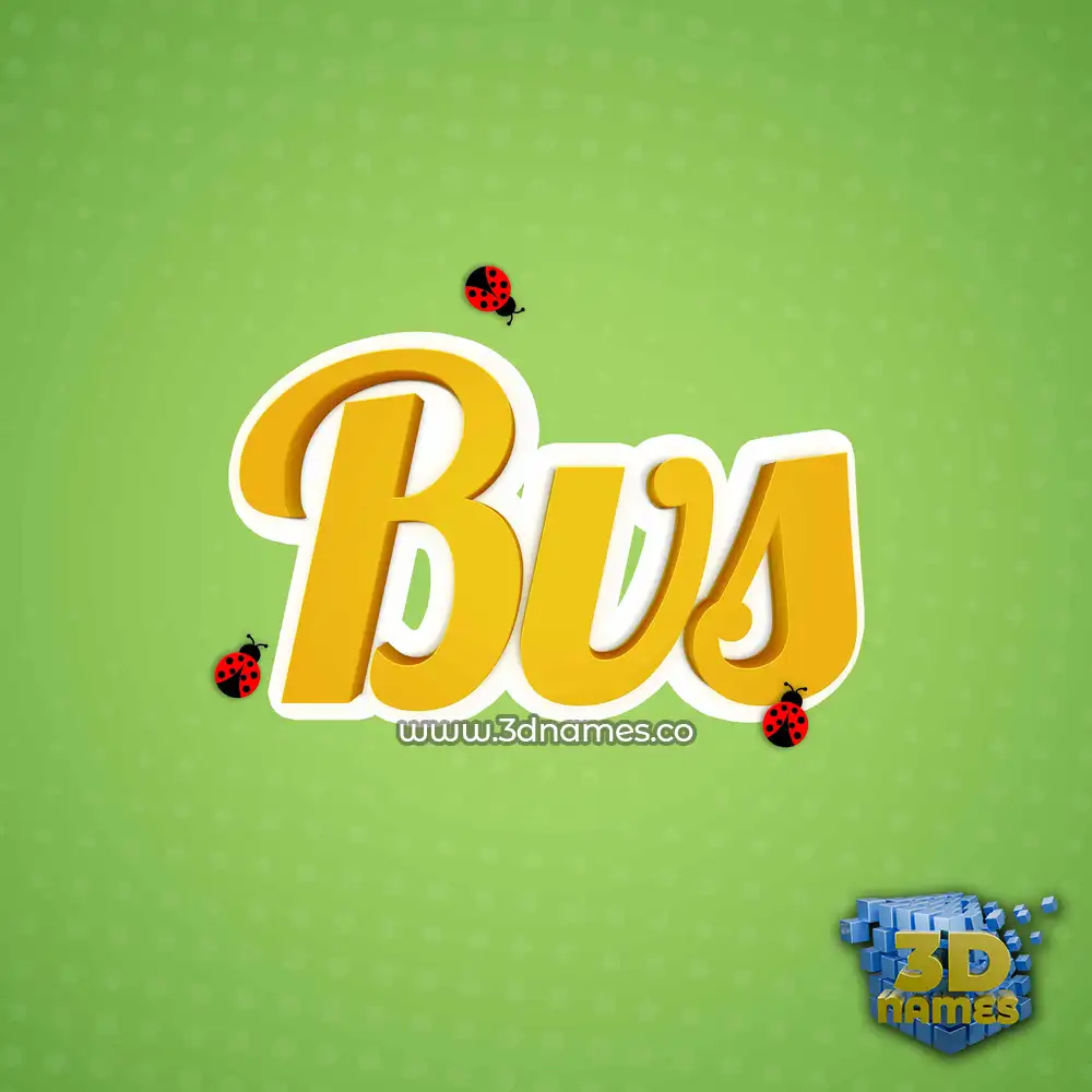bvs in Ladybugs style - 3D name wallpaper