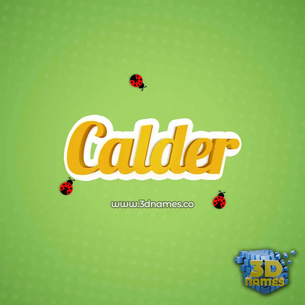 calder in Ladybugs style - 3D name wallpaper