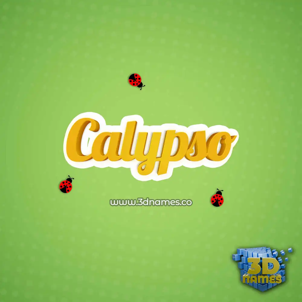 calypso in Ladybugs style - 3D name wallpaper