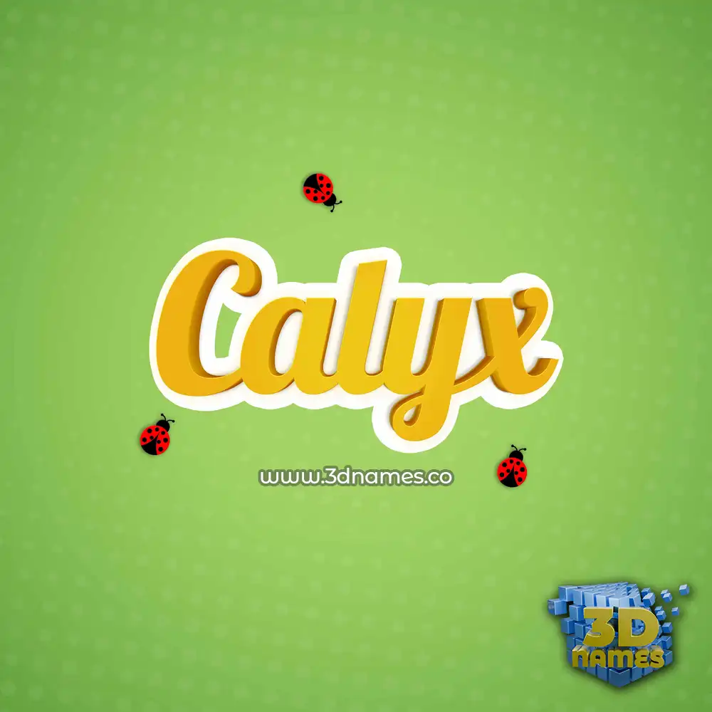 calyx in Ladybugs style - 3D name wallpaper
