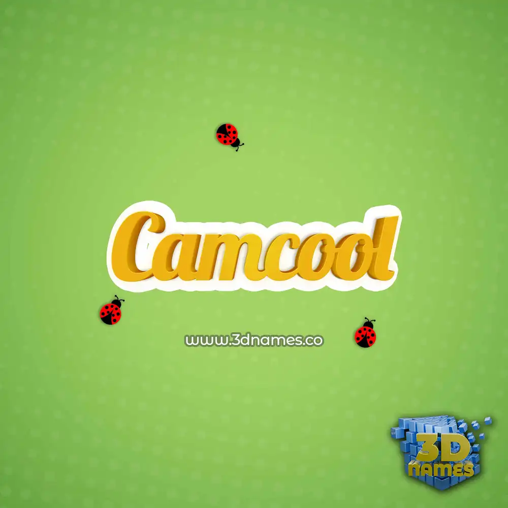 camcool in Ladybugs style - 3D name wallpaper