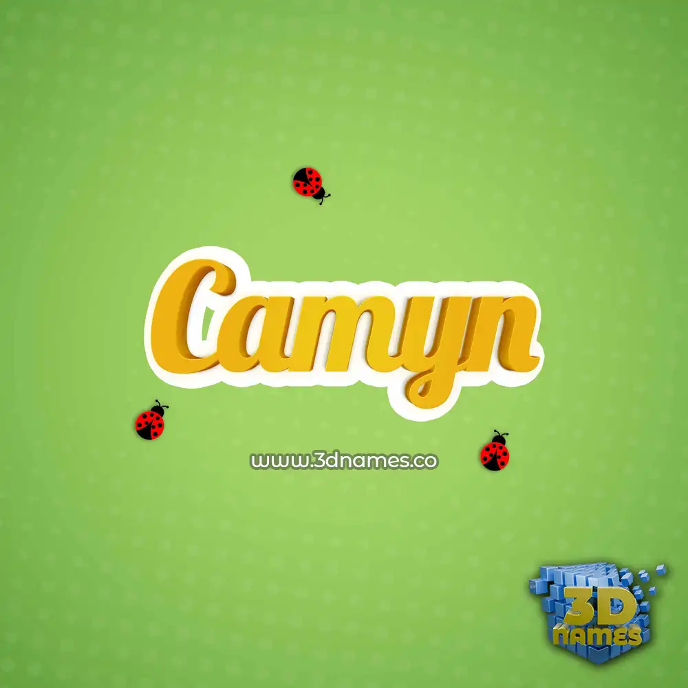 camyn in Ladybugs style - 3D name wallpaper