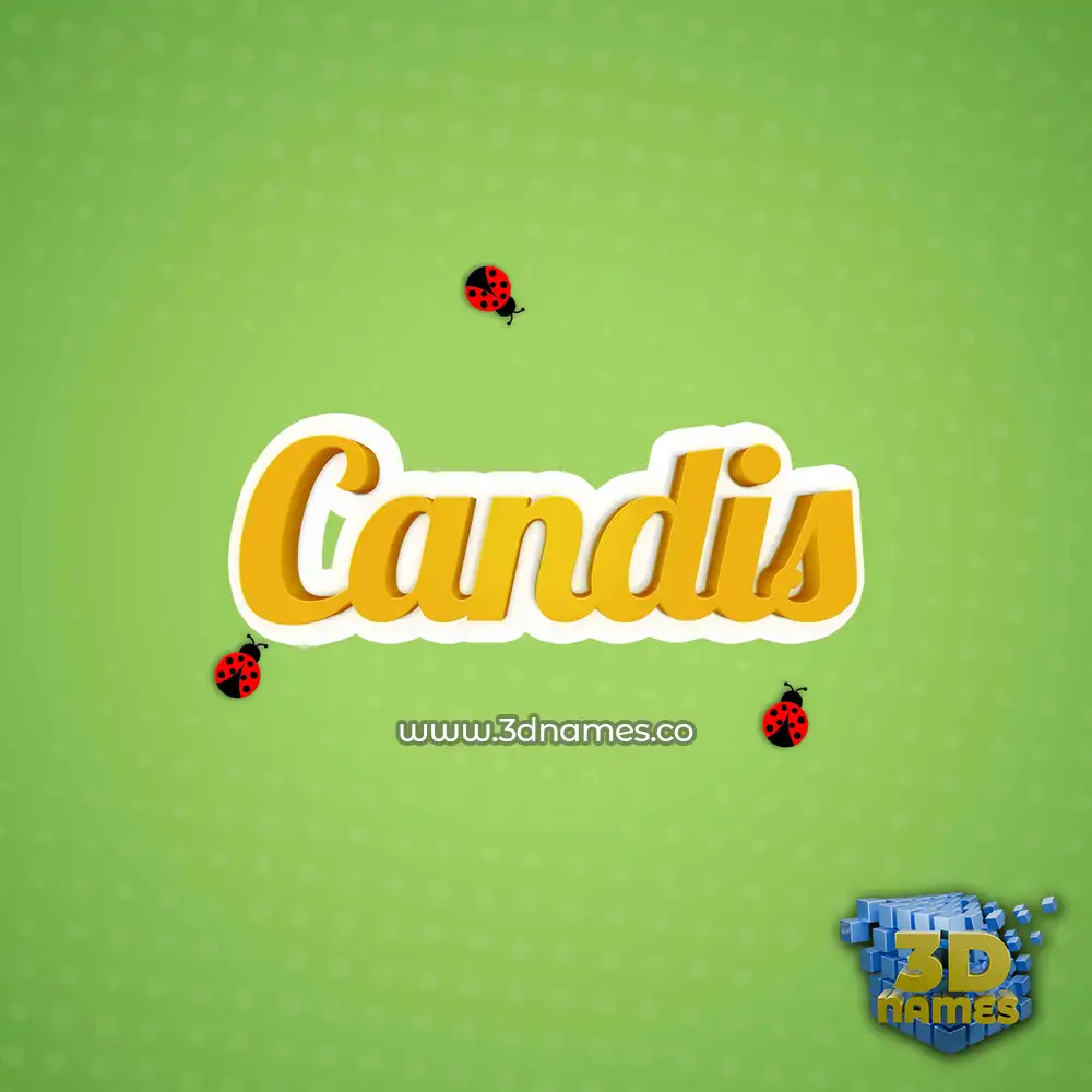 candis in Ladybugs style - 3D name wallpaper