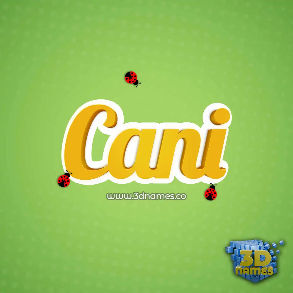 cani in Ladybugs style - 3D name wallpaper