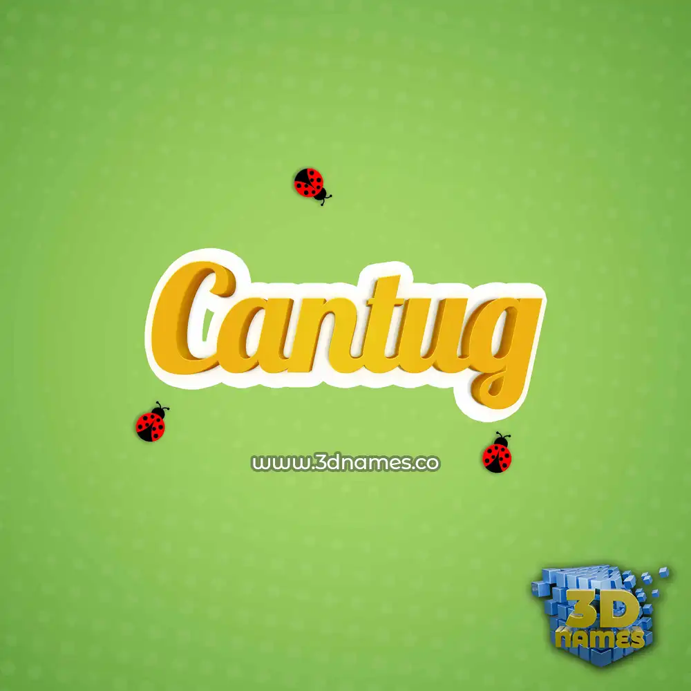 cantug in Ladybugs style - 3D name wallpaper