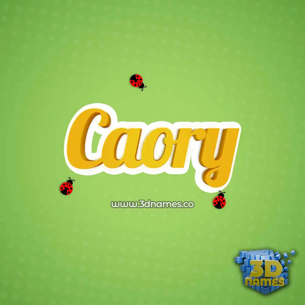 caory in Ladybugs style - 3D name wallpaper