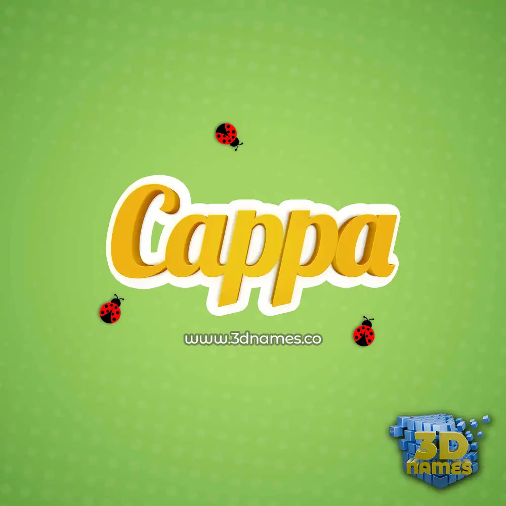 cappa in Ladybugs style - 3D name wallpaper