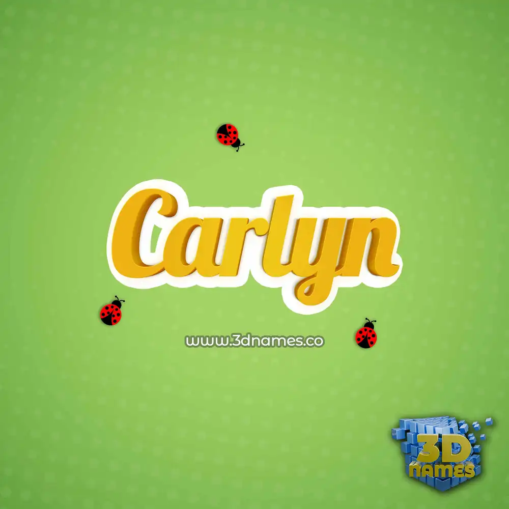 carlyn in Ladybugs style - 3D name wallpaper