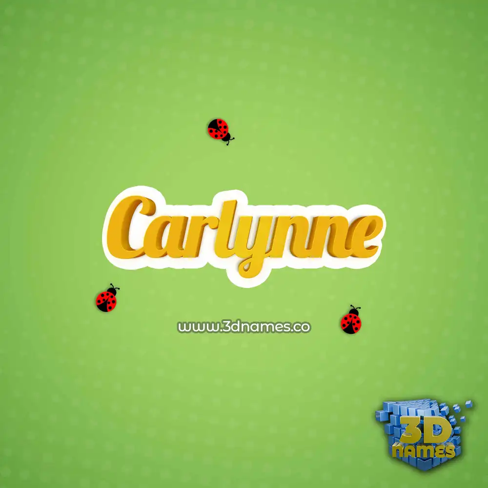 carlynne in Ladybugs style - 3D name wallpaper