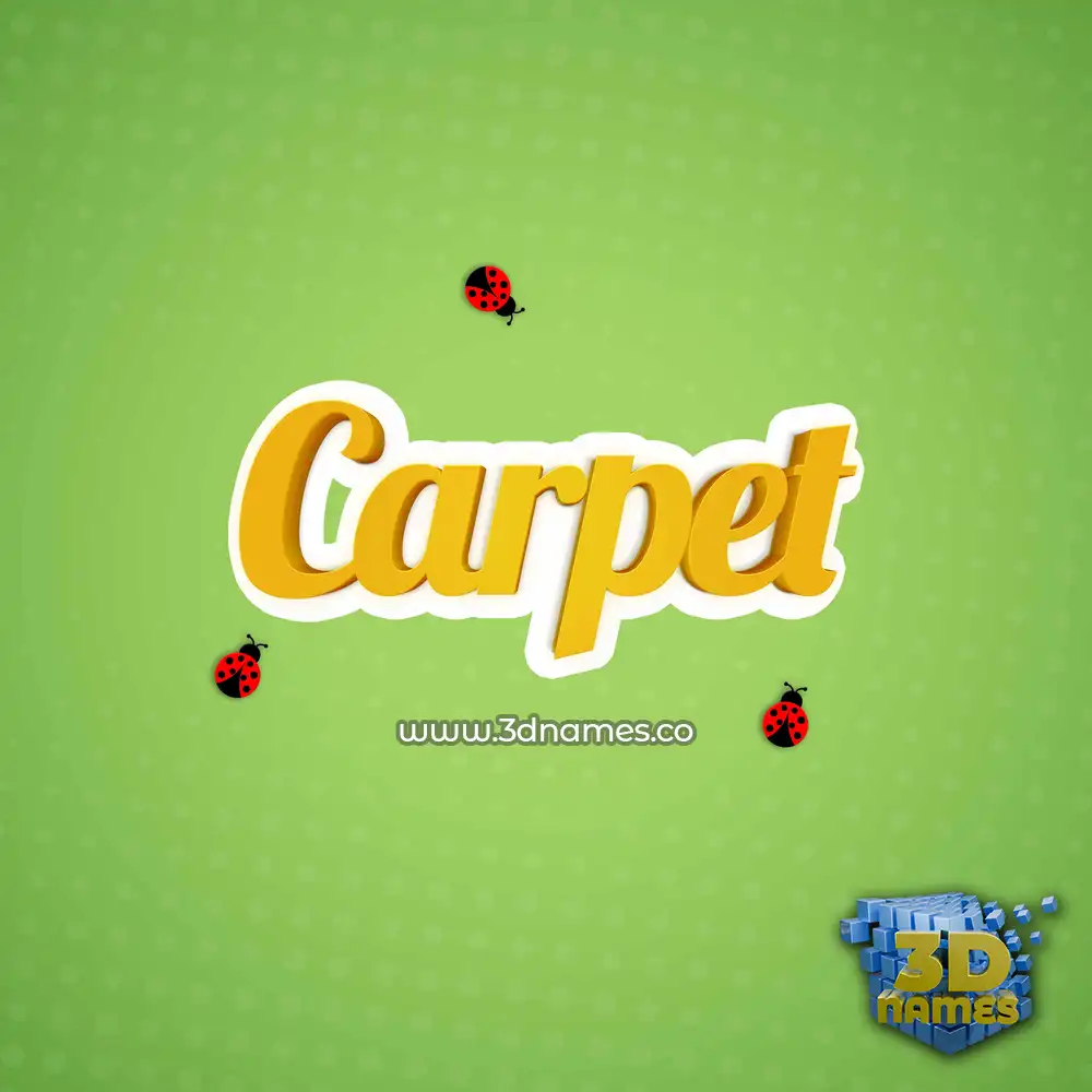 carpet in Ladybugs style - 3D name wallpaper