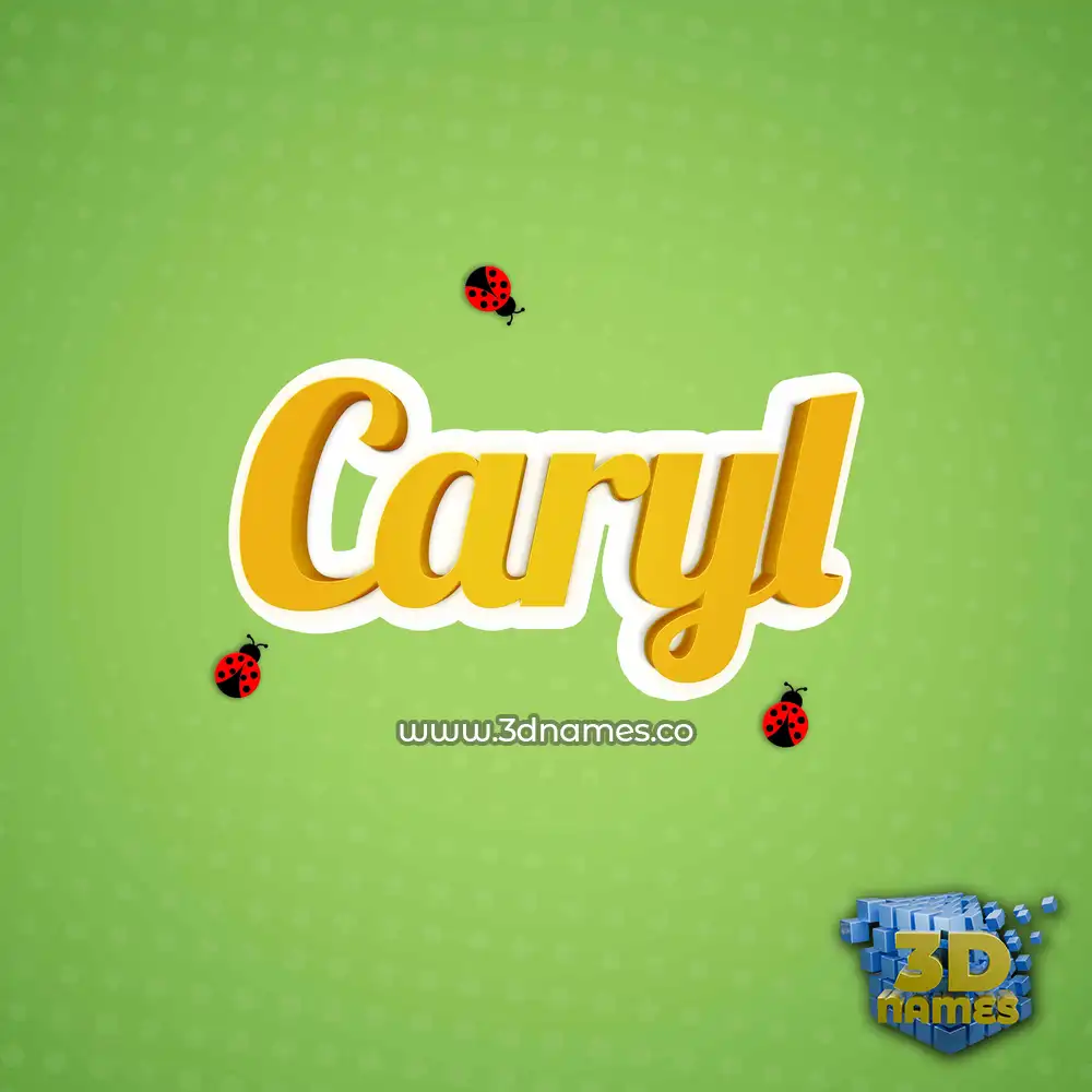 caryl in Ladybugs style - 3D name wallpaper