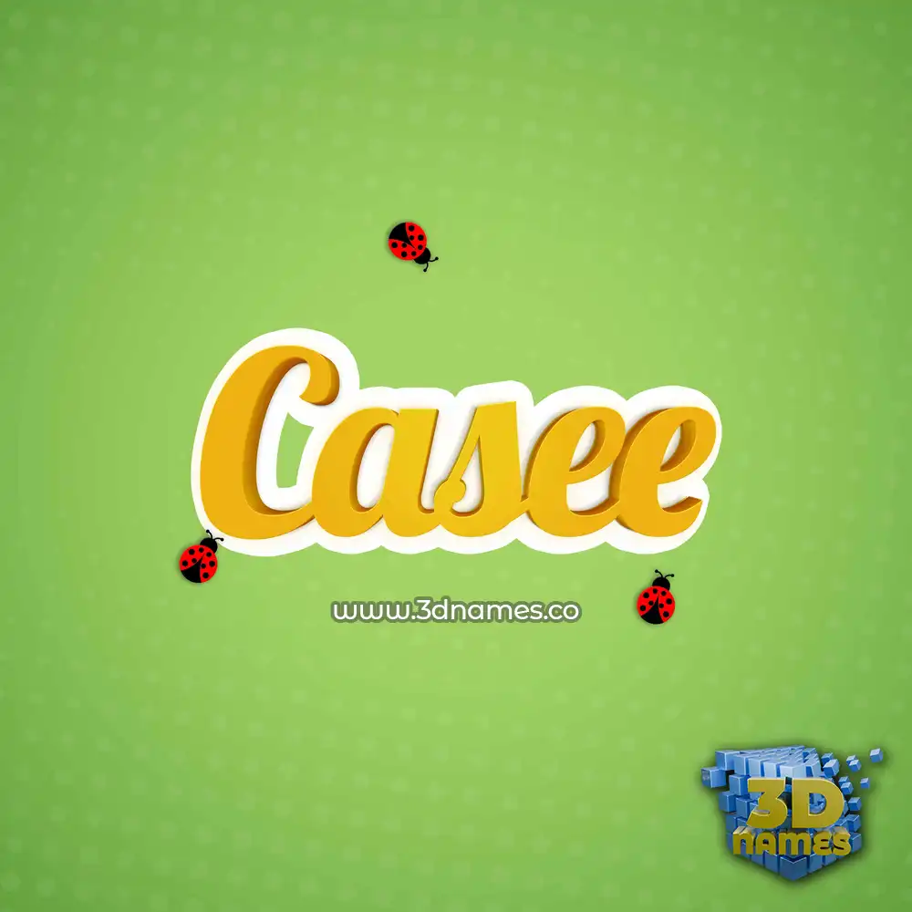 casee in Ladybugs style - 3D name wallpaper