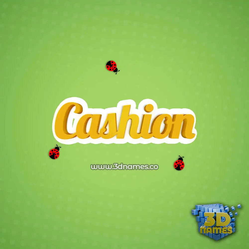 cashion in Ladybugs style - 3D name wallpaper