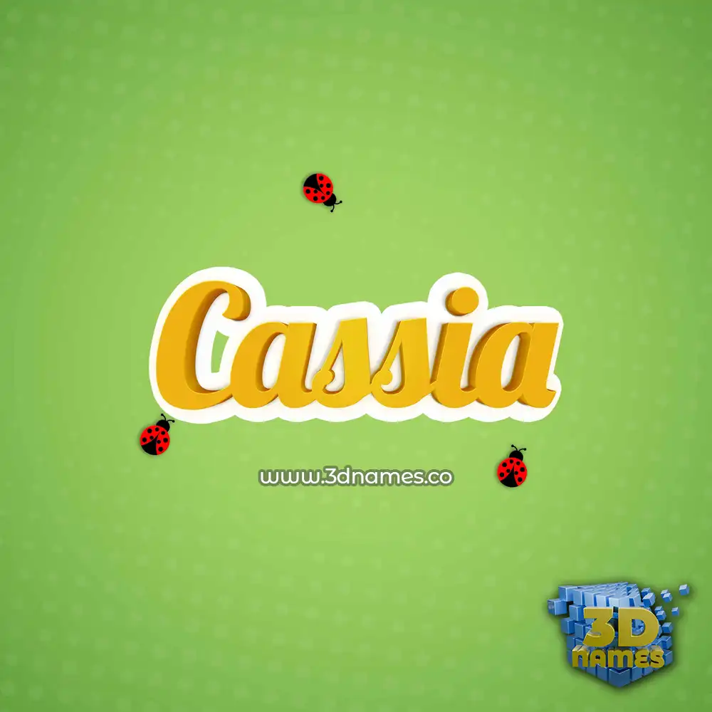 cassia in Ladybugs style - 3D name wallpaper