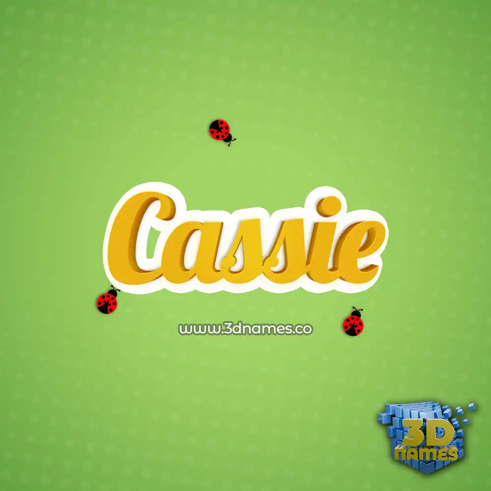 cassie in Ladybugs style - 3D name wallpaper
