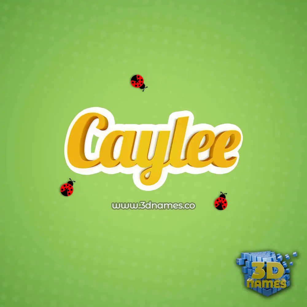 caylee in Ladybugs style - 3D name wallpaper