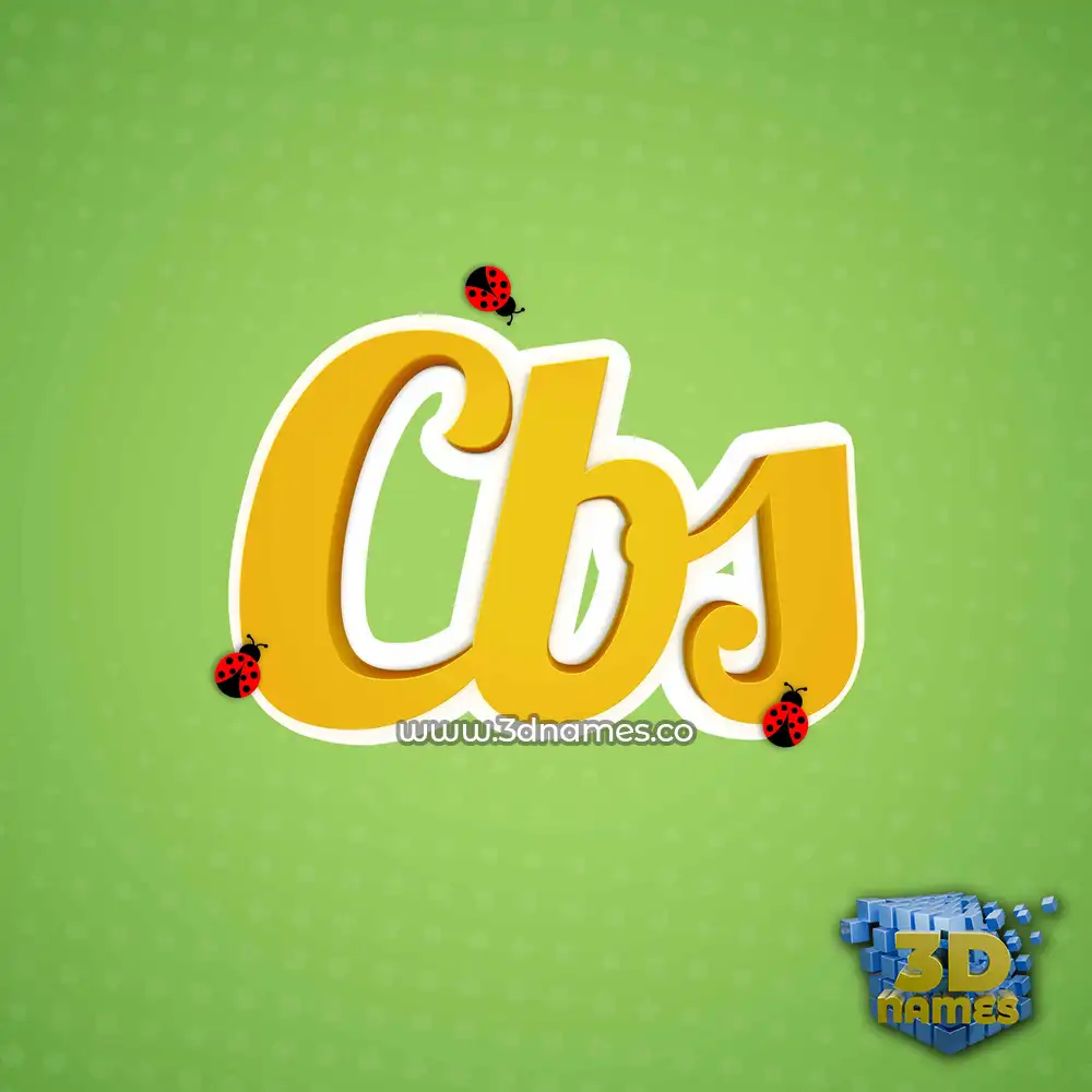 cbs in Ladybugs style - 3D name wallpaper