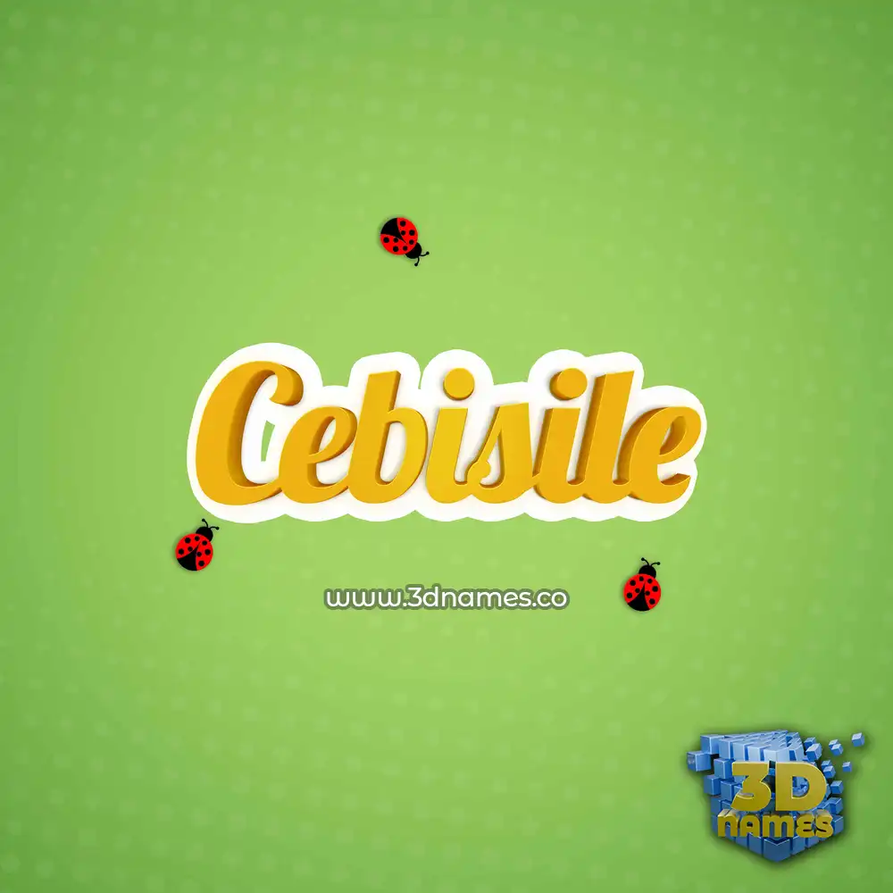 cebisile in Ladybugs style - 3D name wallpaper