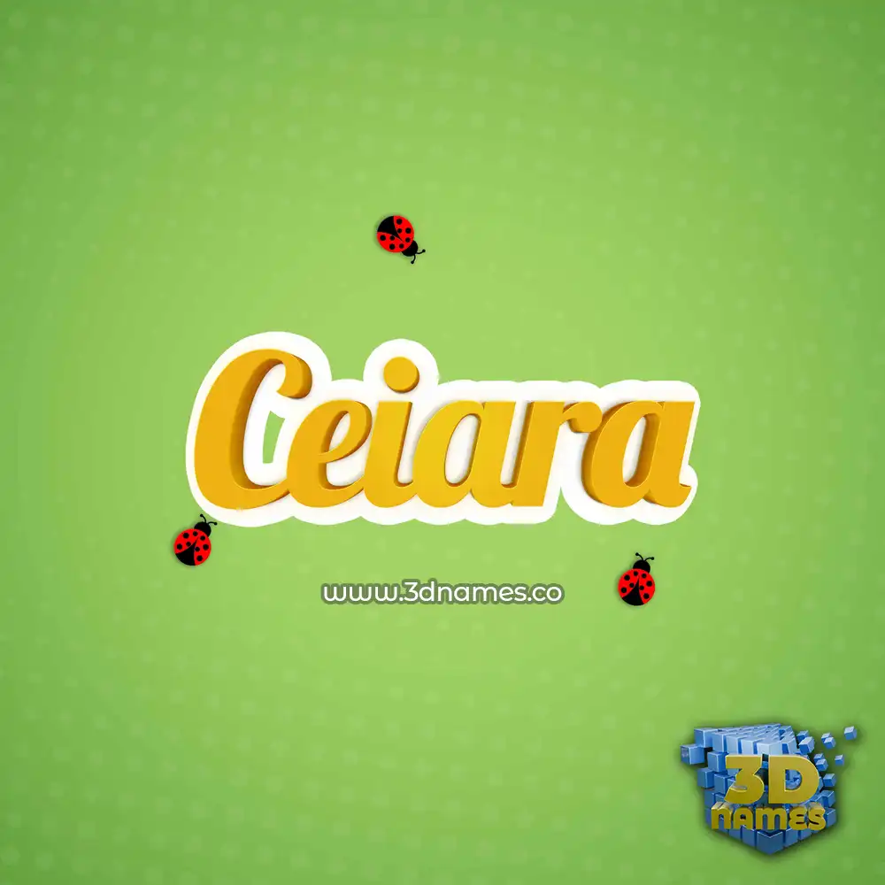 ceiara in Ladybugs style - 3D name wallpaper