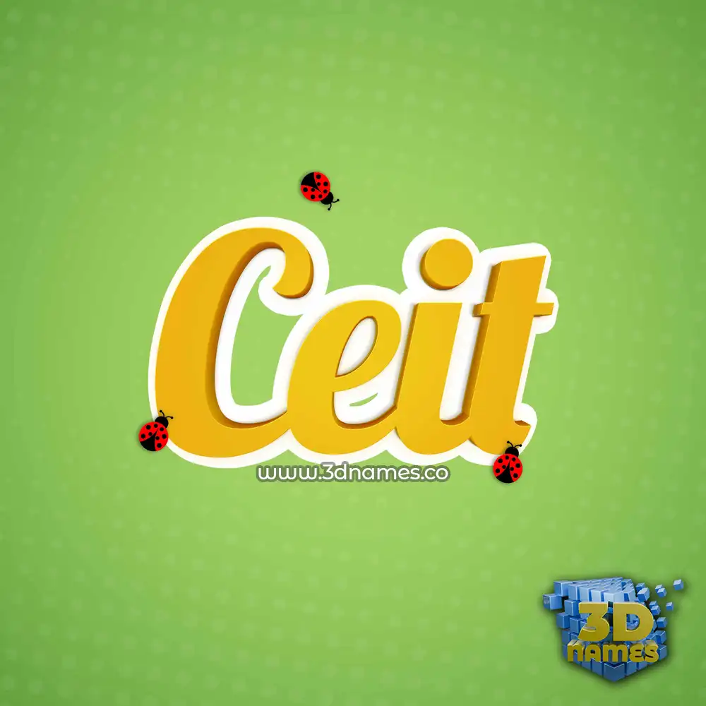 ceit in Ladybugs style - 3D name wallpaper