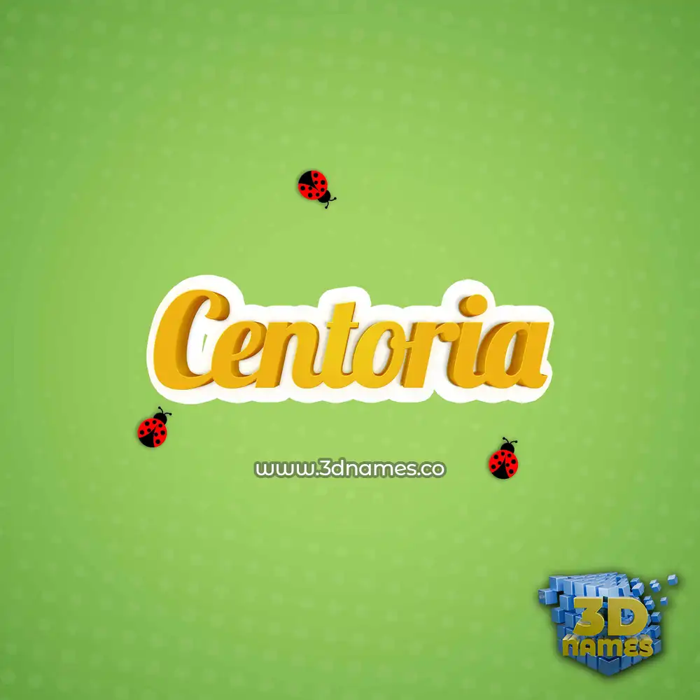 centoria in Ladybugs style - 3D name wallpaper