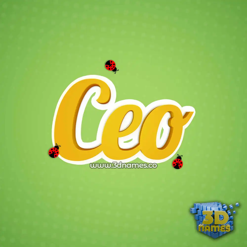 ceo in Ladybugs style - 3D name wallpaper