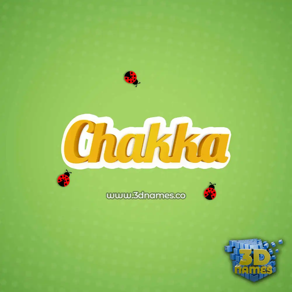 chakka in Ladybugs style - 3D name wallpaper