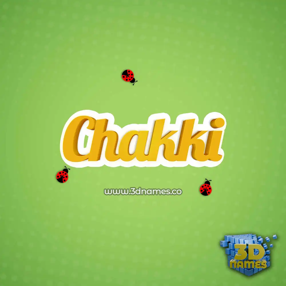 chakki in Ladybugs style - 3D name wallpaper