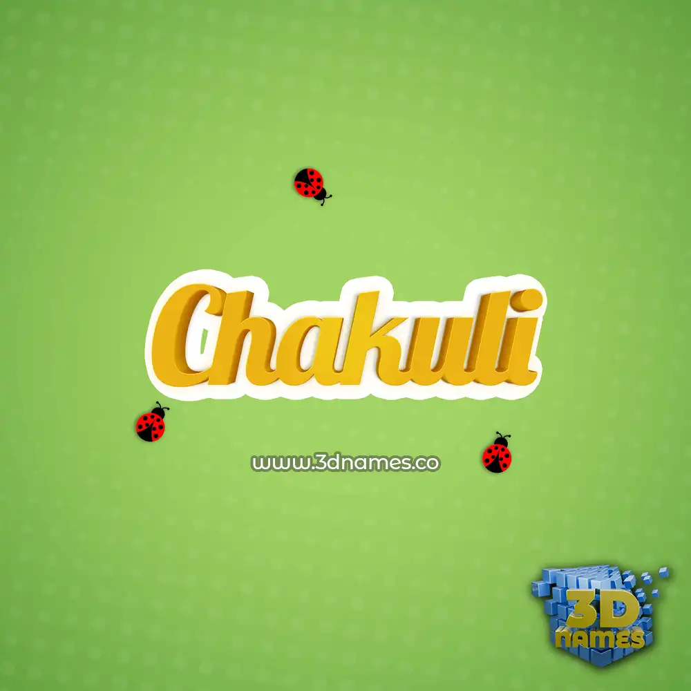 chakuli in Ladybugs style - 3D name wallpaper