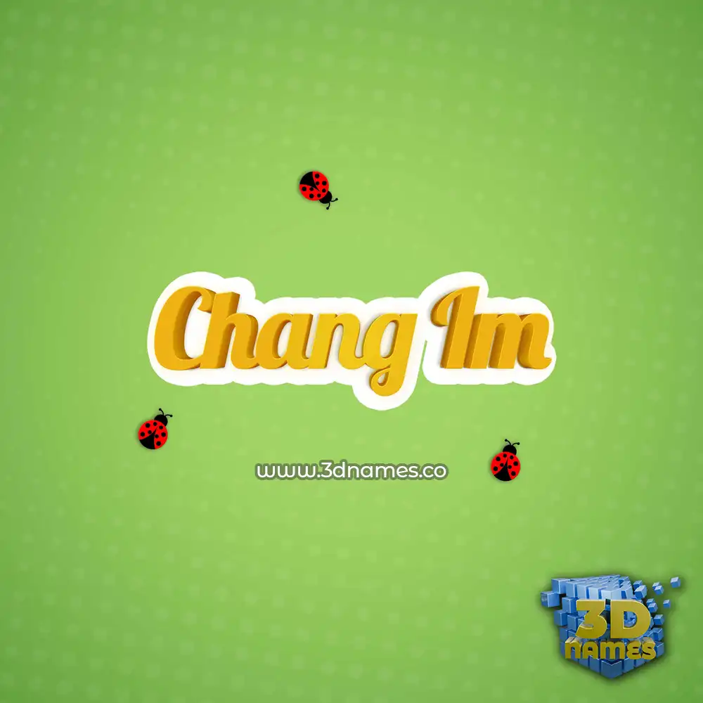 chang im in Ladybugs style - 3D name wallpaper