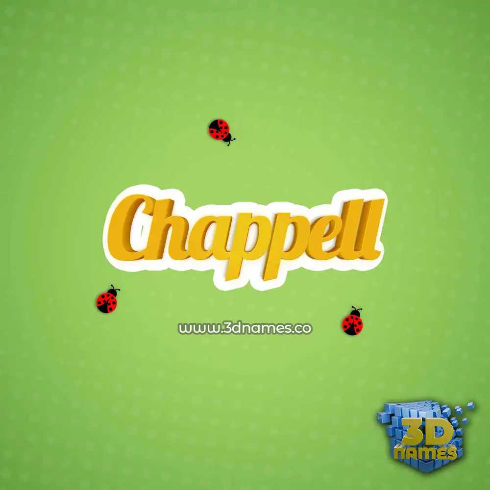 chappell in Ladybugs style - 3D name wallpaper
