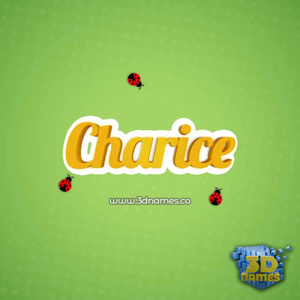 charice in Ladybugs style - 3D name wallpaper