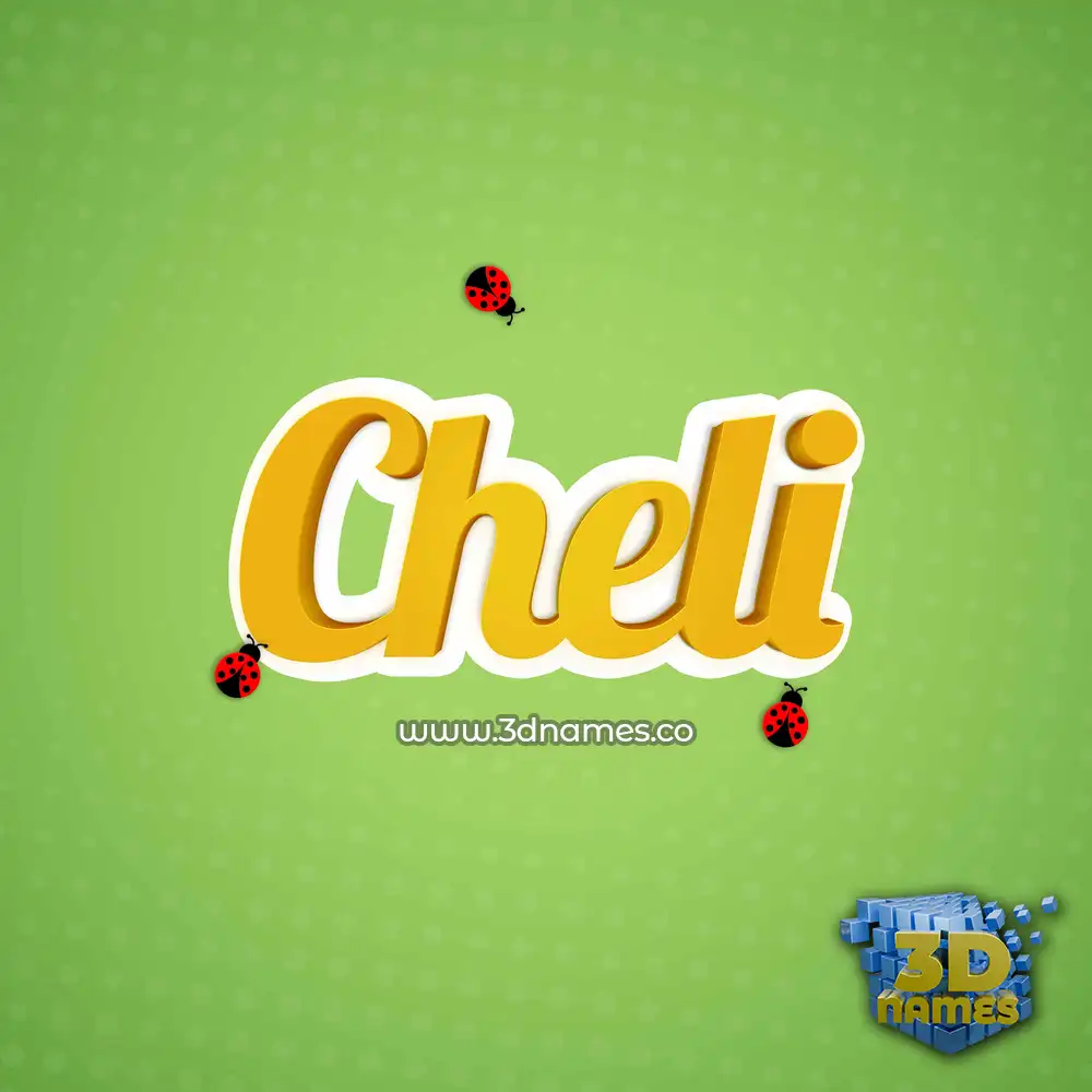 cheli in Ladybugs style - 3D name wallpaper